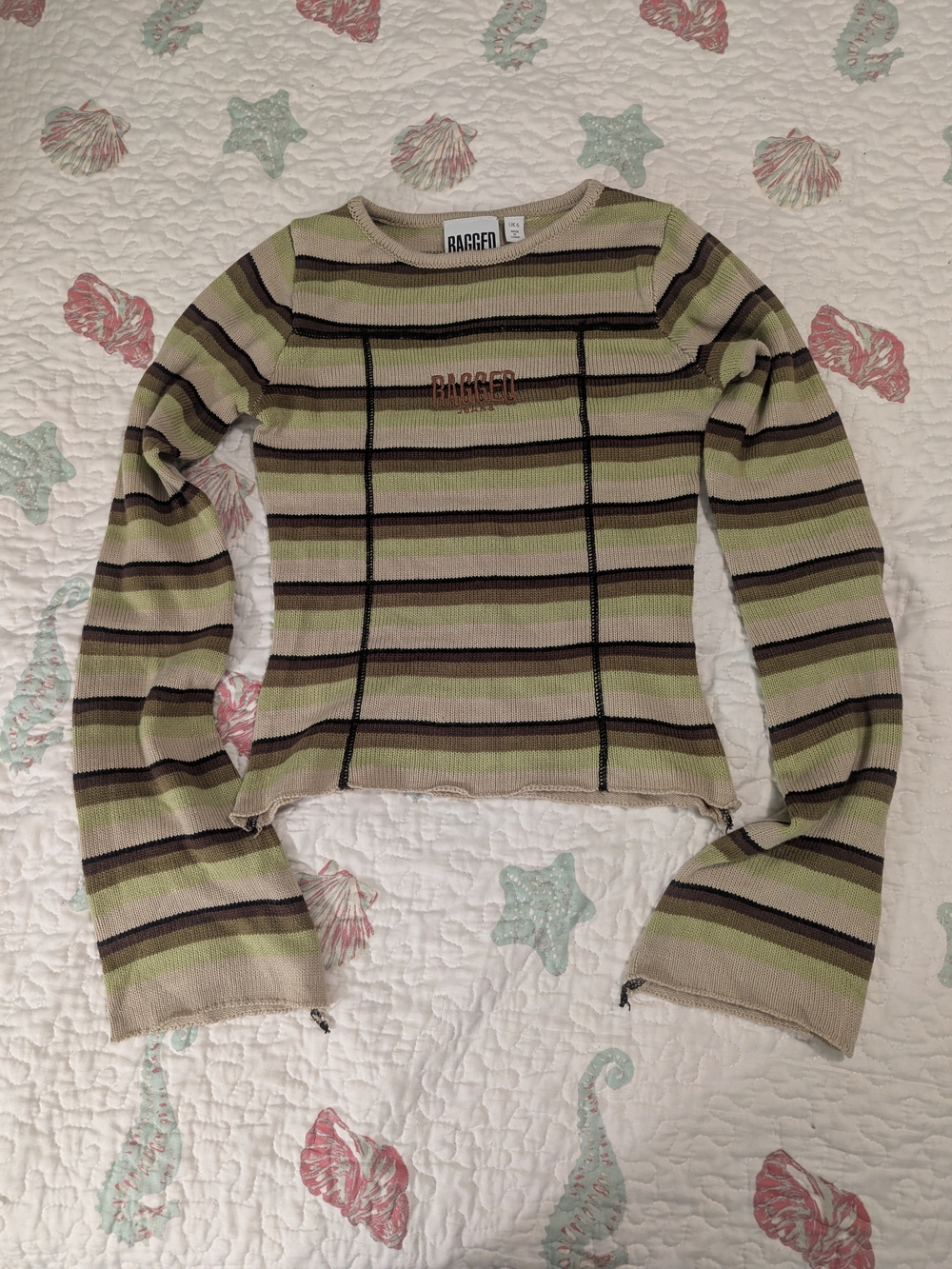 Ragged Priest Women's Knit Long Sleeve Top